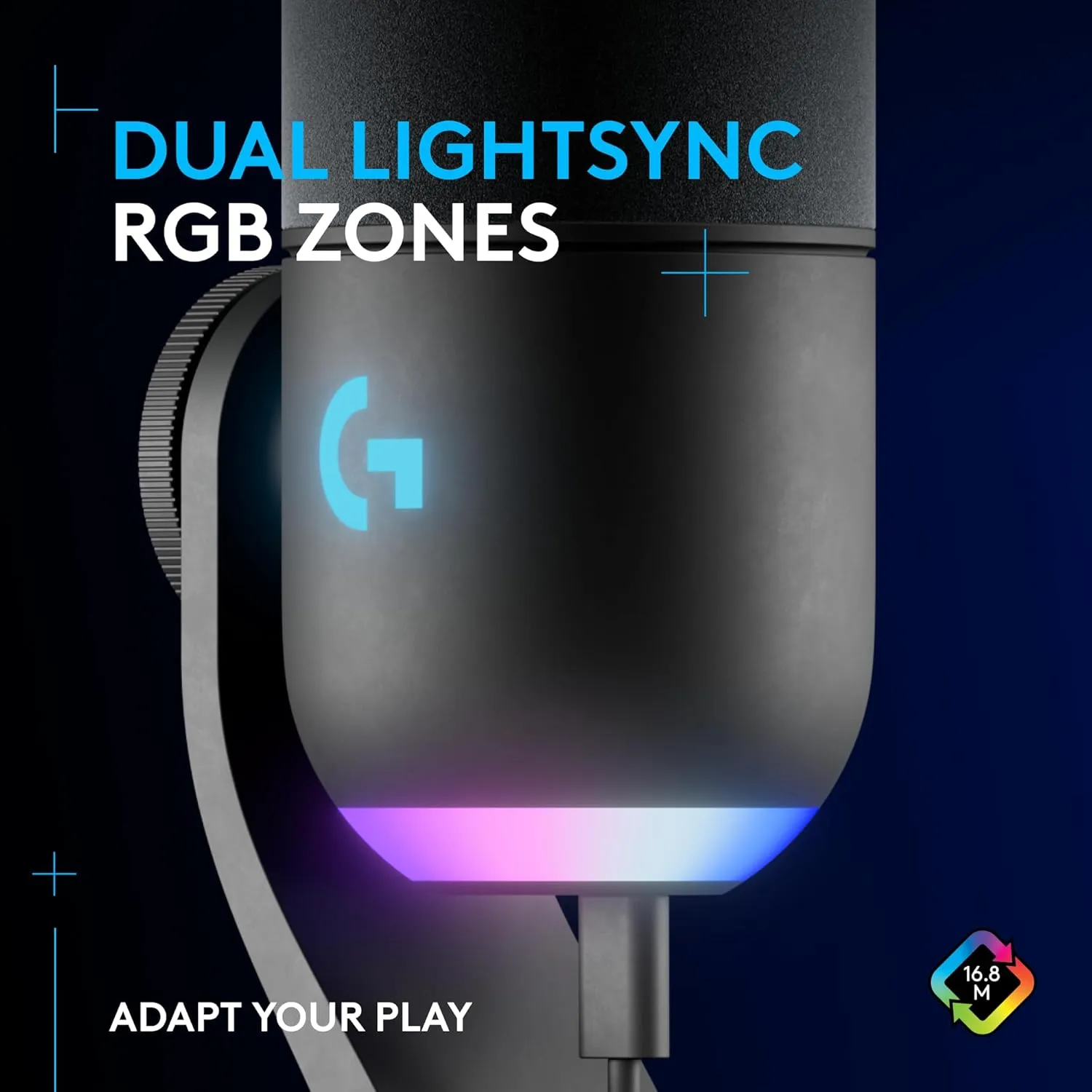Logitech Wired Gaming Microphone Yeti GX RGB (Open Box) view 3
